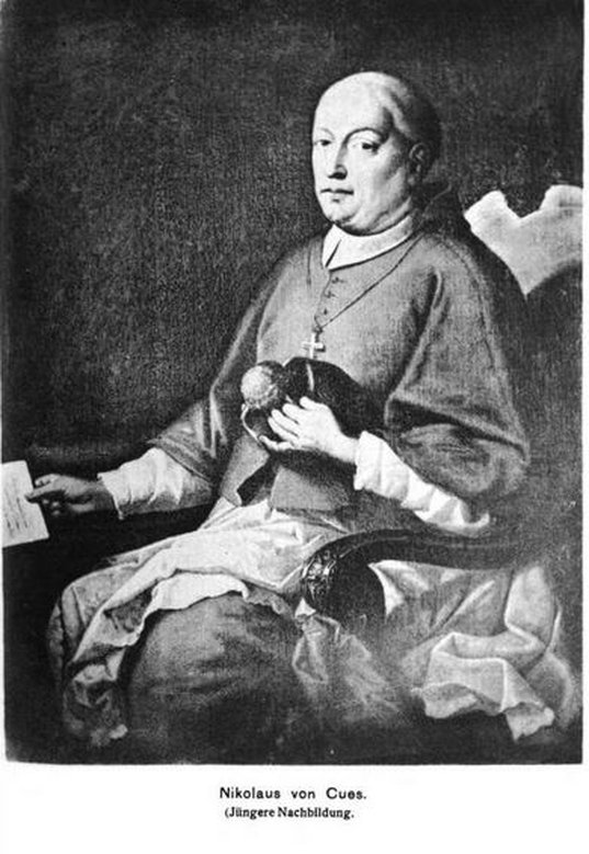 Copper engraving of Cusanus