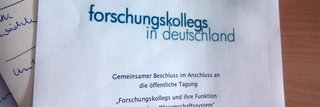 image of Bochum's KHK undersigned declaration for research centres in Germany