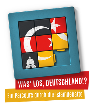 Logo of Wanderausstellung „Was' los, Deutschland!?“
